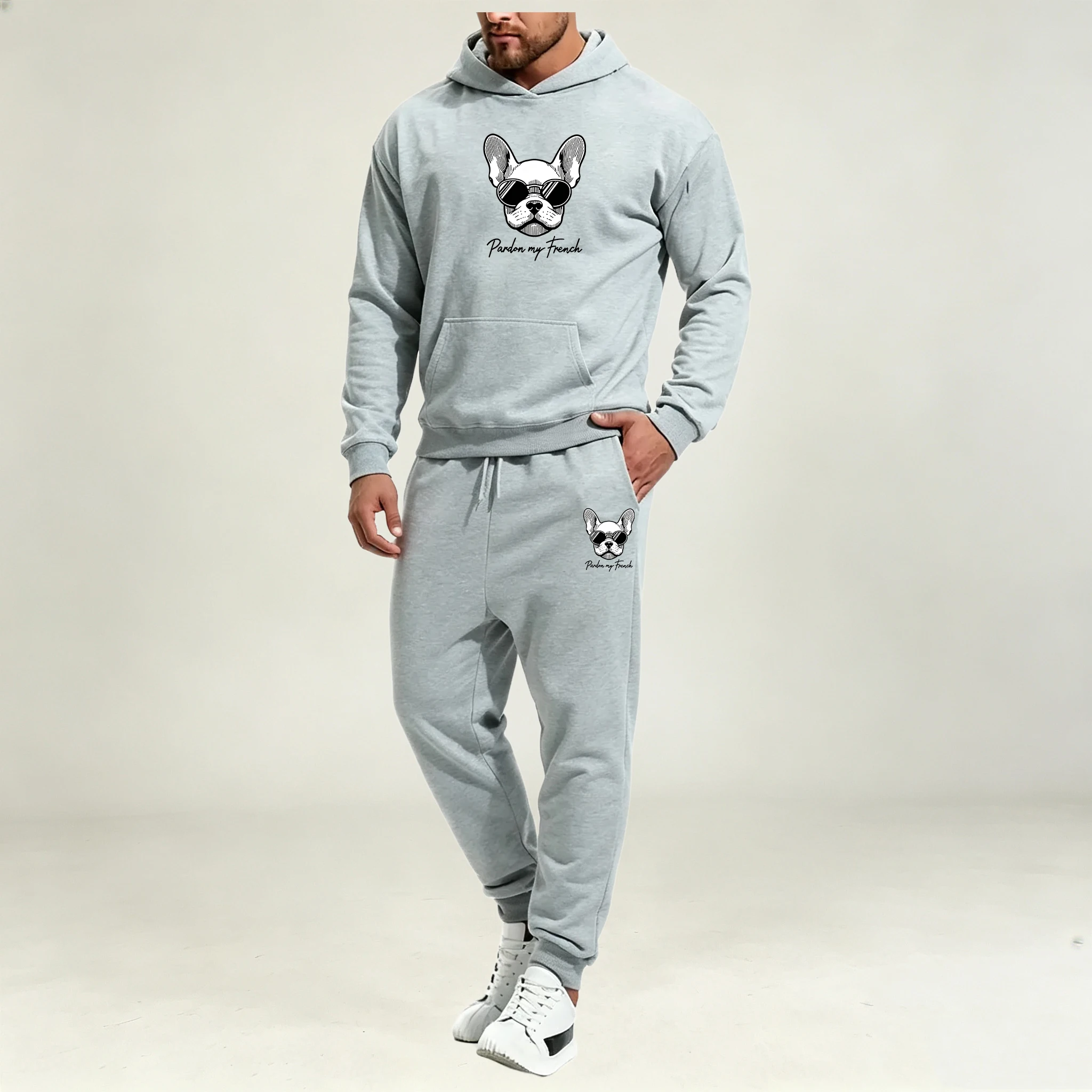 Street Fashion Winter - Men Clothing Sets 2Pcs Autumn Winter