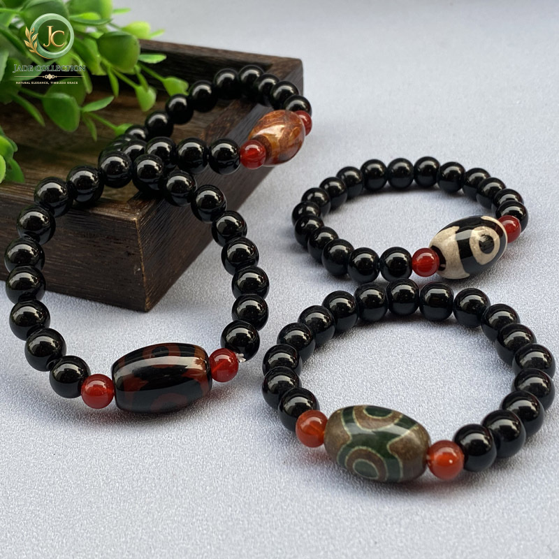Three-Eyed Dzi Bead Agate Brac - огляд і ціна Street Fashion Vendors