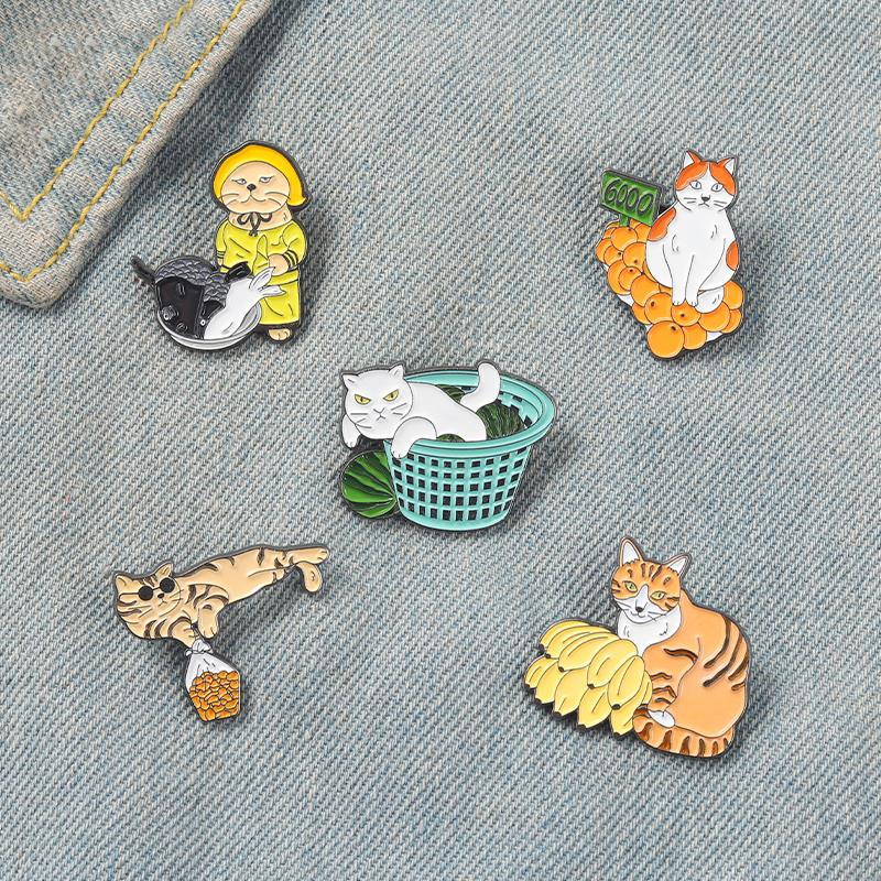 Funny Street Stall Cats Enamel - огляд і ціна Street Fashion Vendors