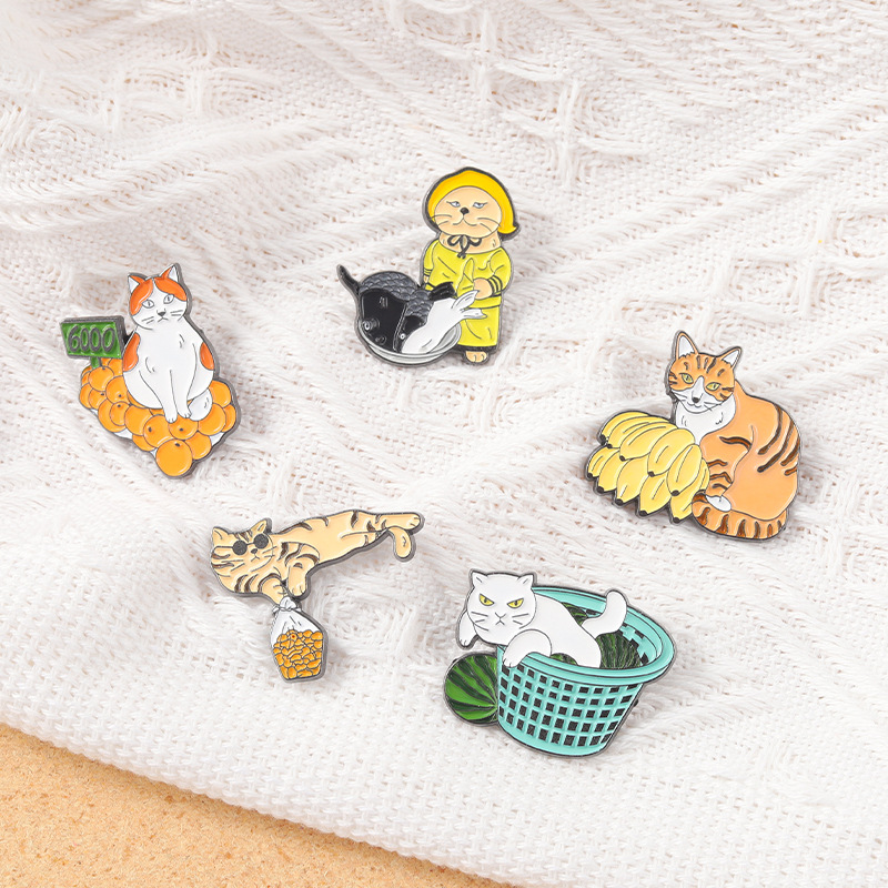 Funny Street Stall Cats Enamel - огляд і ціна Street Fashion Vendors