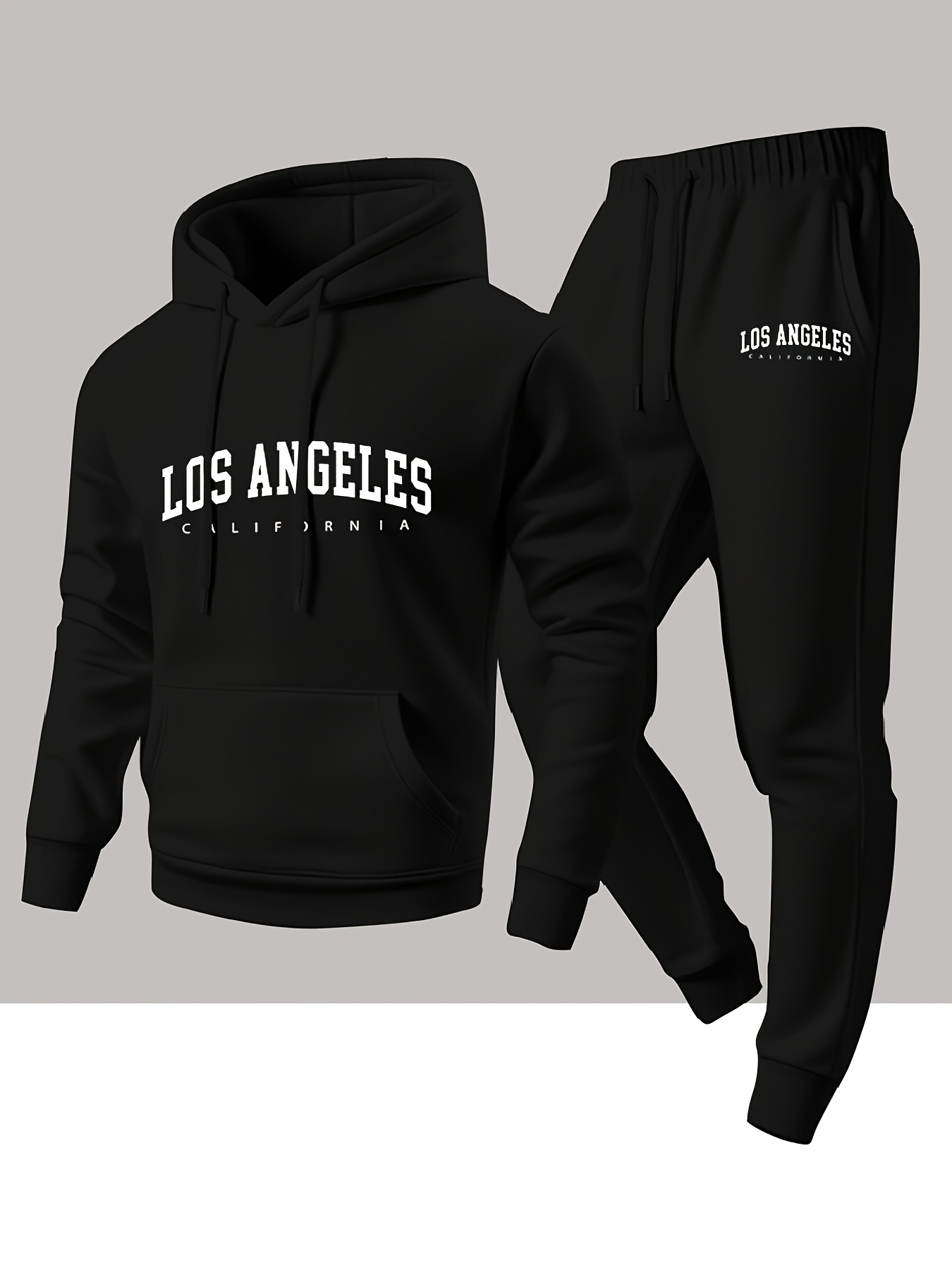 Men 2 Piece Tracksuit Los Ange - огляд і ціна Street Fashion Winter