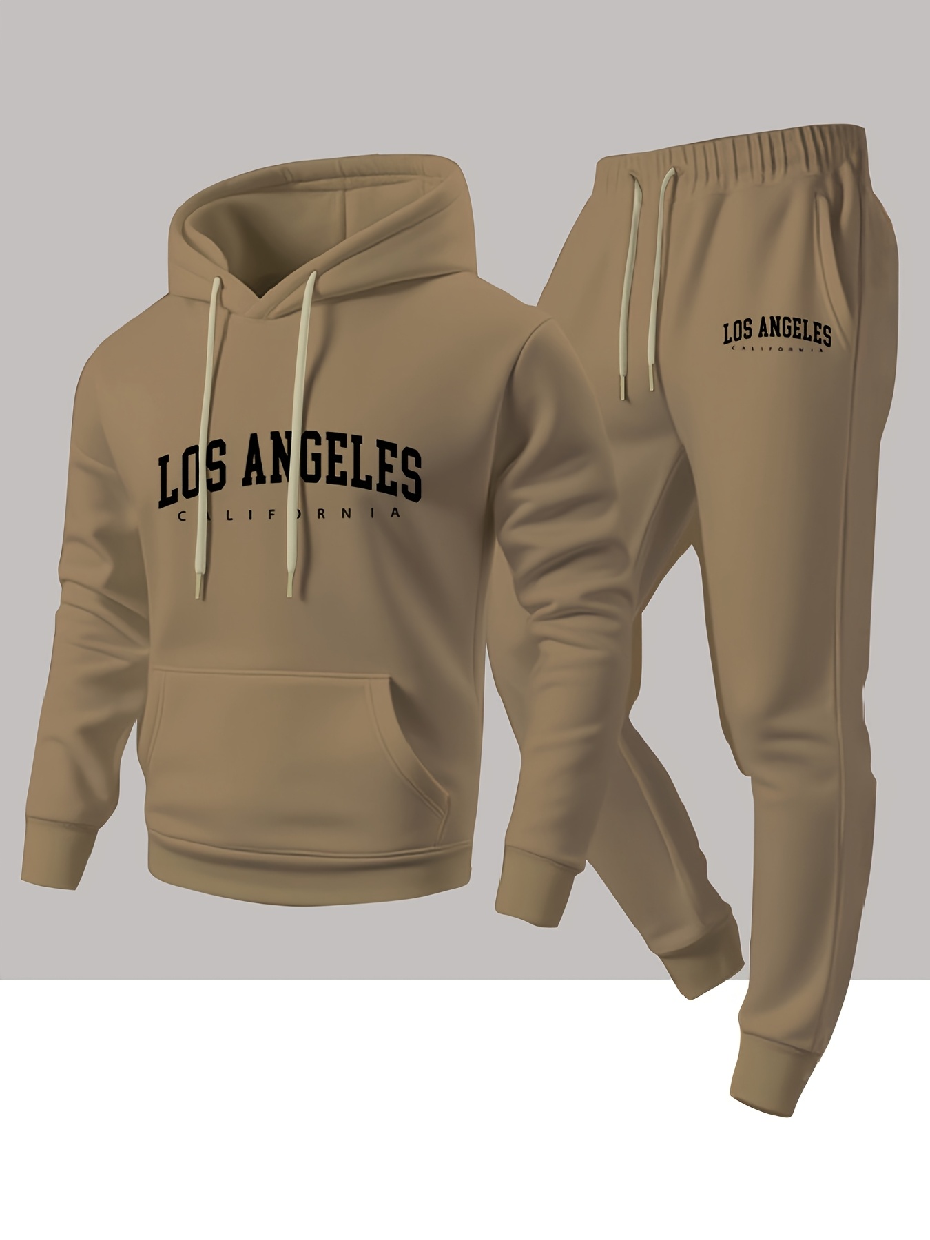 Men 2 Piece Tracksuit Los Ange - огляд і ціна Street Fashion Winter