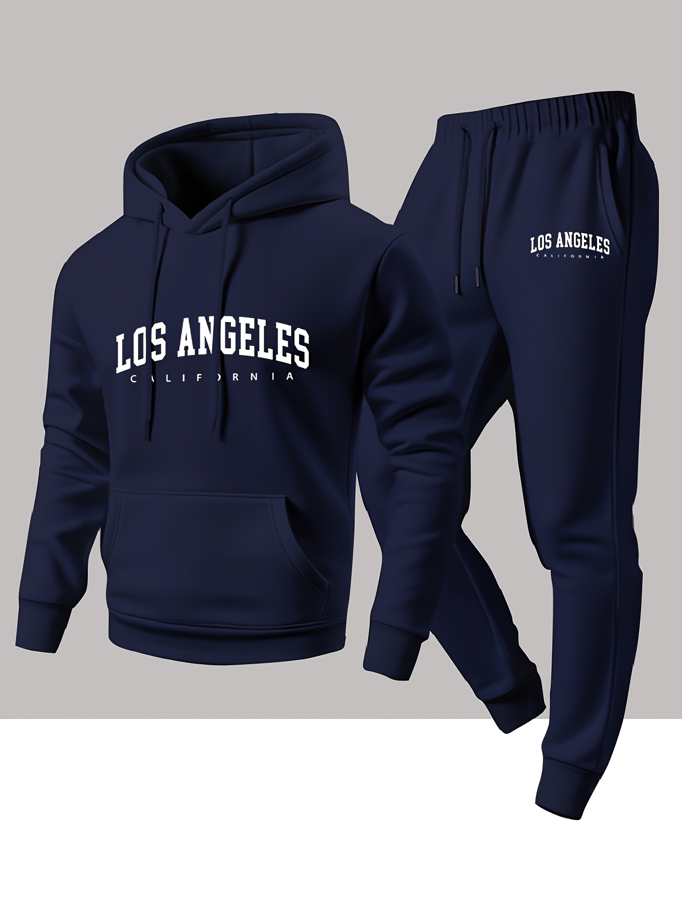 Men 2 Piece Tracksuit Los Ange - огляд і ціна Street Fashion Winter