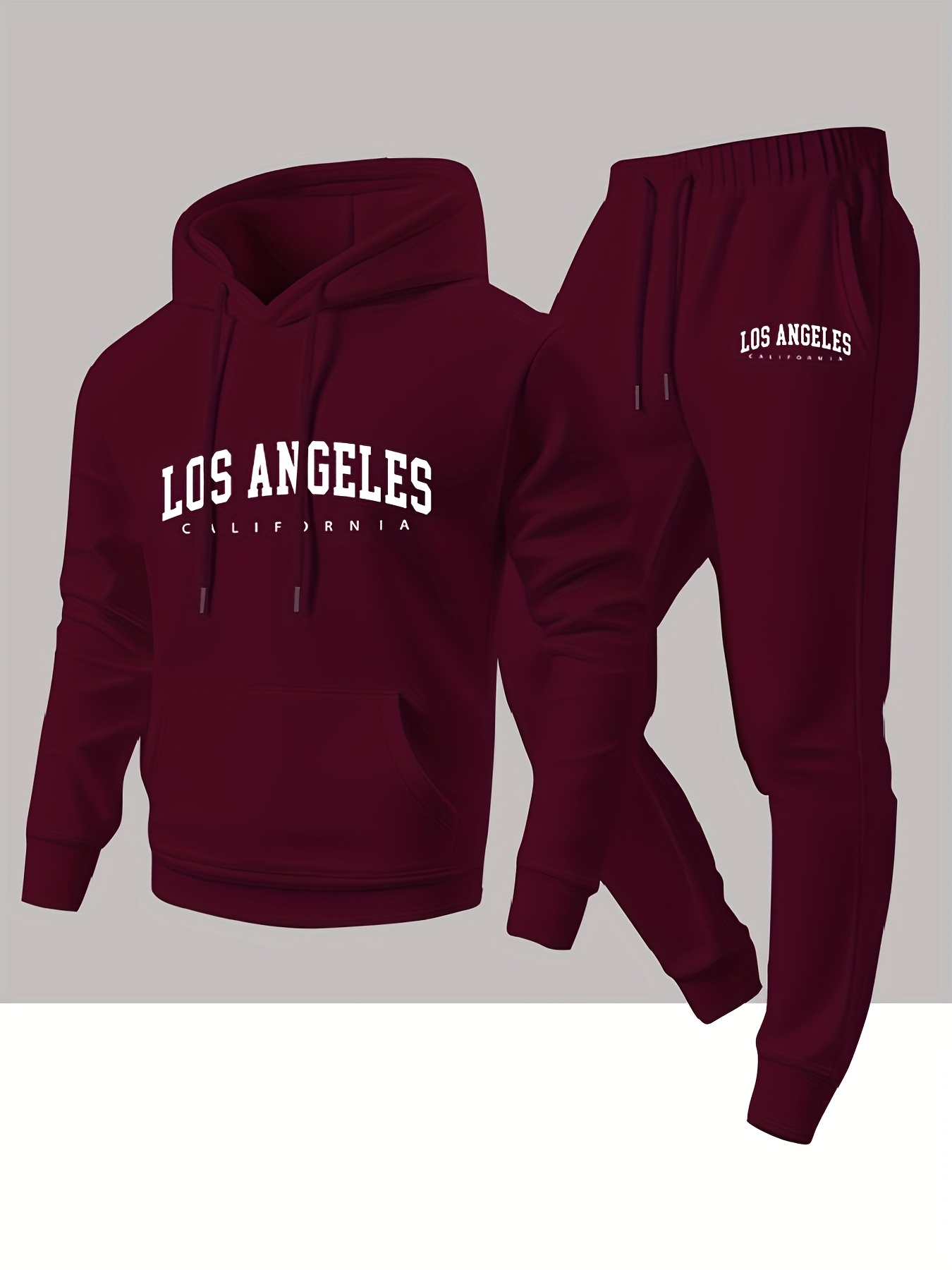 Men 2 Piece Tracksuit Los Ange - огляд і ціна Street Fashion Winter