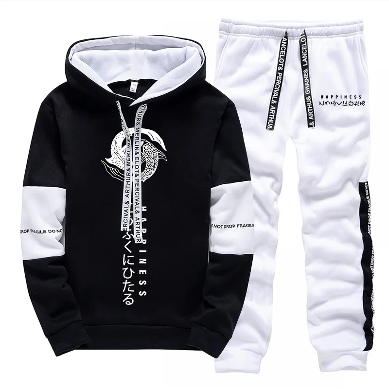 Fashion Men's Tracksuit Print  - огляд і ціна Street Fashion Winter